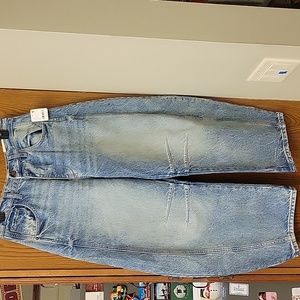 We The Free Lucky You Mid Rise Barrel Jeans, size 27